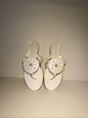 Jack Rogers White Jelli Sandal. Sz 8